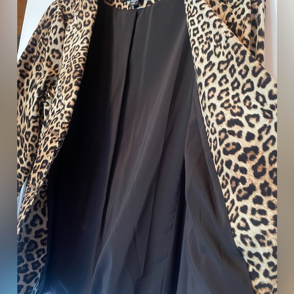 NWOT Never Worn Karen Kane Leopard Corduroy Blazer Petite Medium - Picture 11 of 15